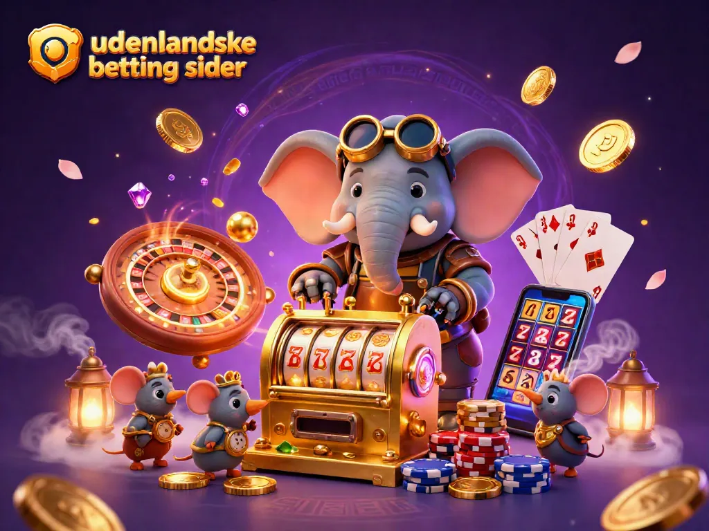 Engage with udenlandske betting sider by exploring vibrant 3D casino elements and characters.