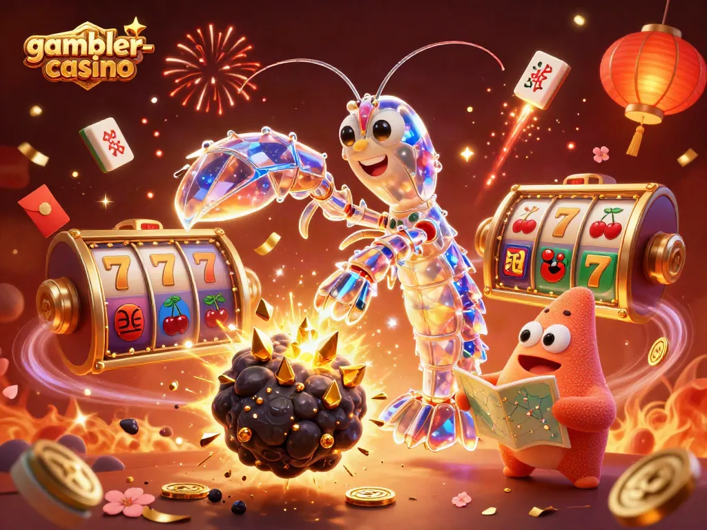 Spela på gambler-casino med en 3D-galaktisk samuraj som spränger en asteroid och vinner gyllene skatter.