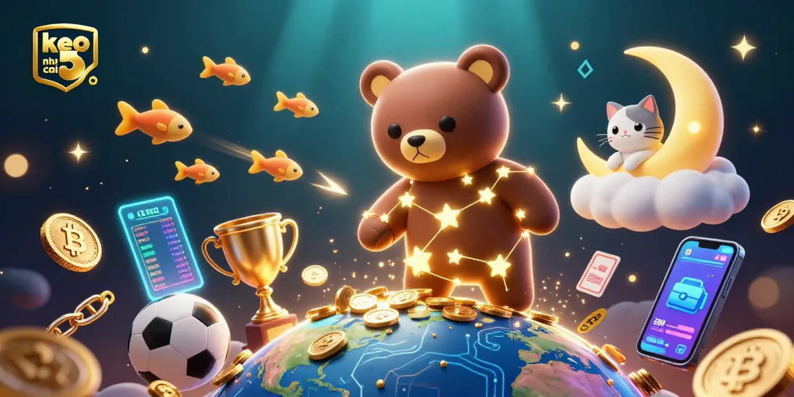 Experience thrilling sports betting with keo nha cai 5 illustrated through vibrant characters and engaging elements.