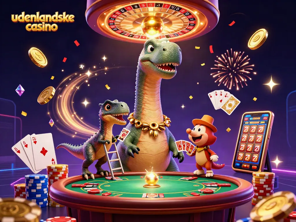 Engage in the excitement of udenlandske casino with vibrant 3D characters and dynamic gaming elements.
