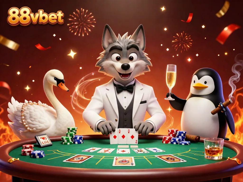 Experience thrilling gameplay with 88vbet's casino scene featuring vibrant characters and dynamic elements.