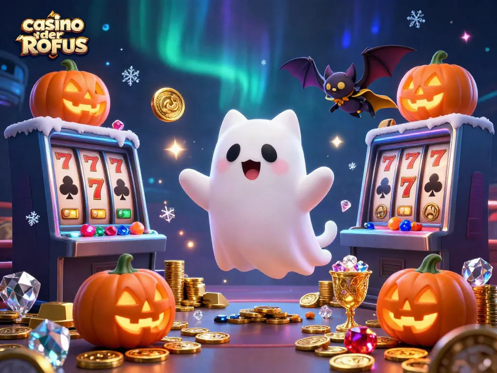 Engage with thrilling gameplay at casino sider uden ROFUS featuring ghostly charm and vibrant slot elements.