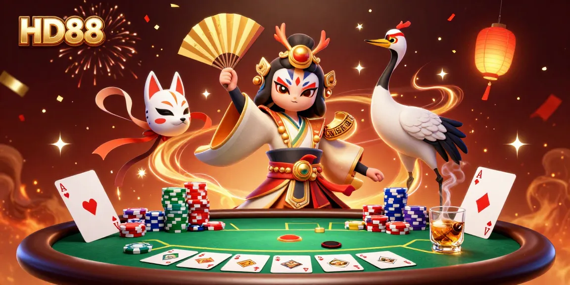 Experience thrilling action at HD88 with vibrant casino elements and unique characters.