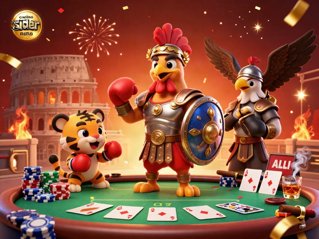Engage with exciting games at casino sider uden ROFUS, featuring unique characters and vibrant action.